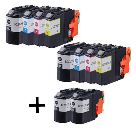 999inks Compatible Multipack Brother LC227XL/LC225XL 2 Full Sets + 2 FREE Black Inkjet Printer Cartridges