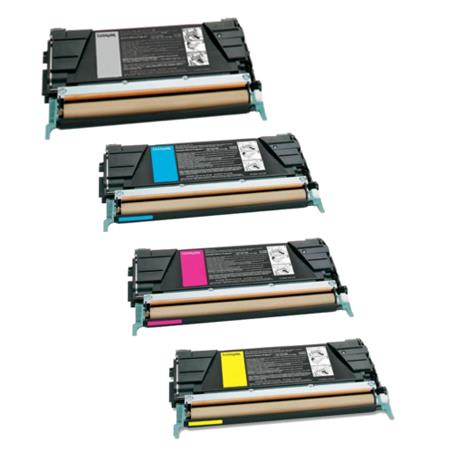 999inks Compatible Multipack Lexmark C734A2KG/YG 1 Full Set Laser Toner Cartridges