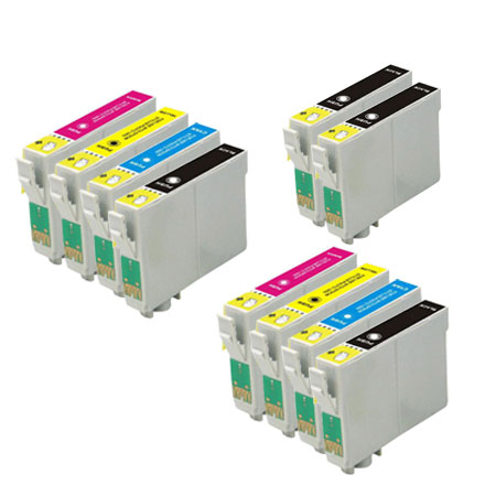 999inks Compatible Multipack Epson T0551 2 Full Sets + 2 FREE Black Inkjet Printer Cartridges