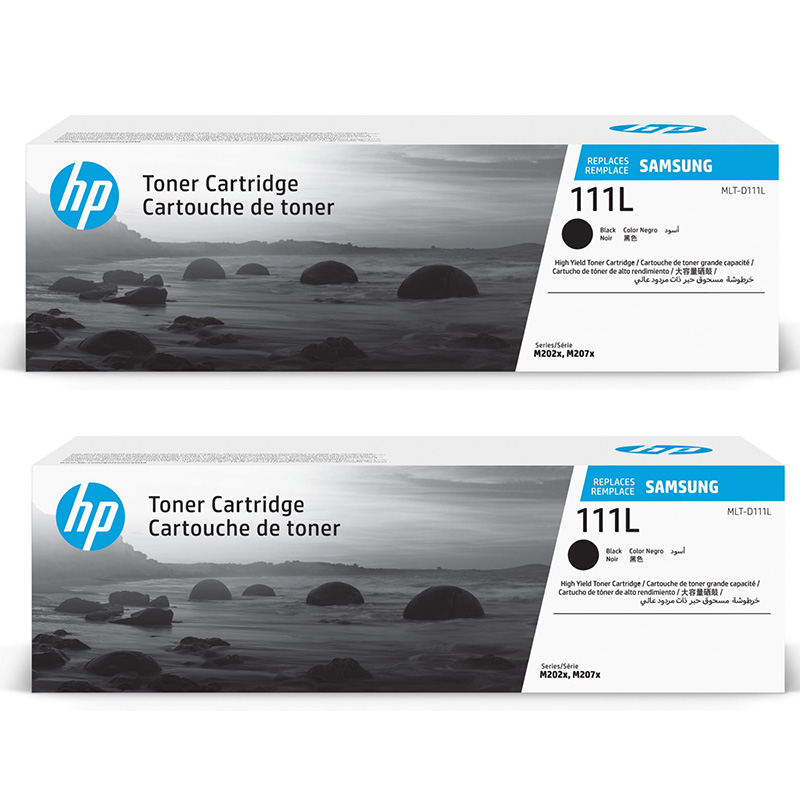 Samsung MLT-D111L Black Original High Capacity Laser Toner Cartridge Twin Pack