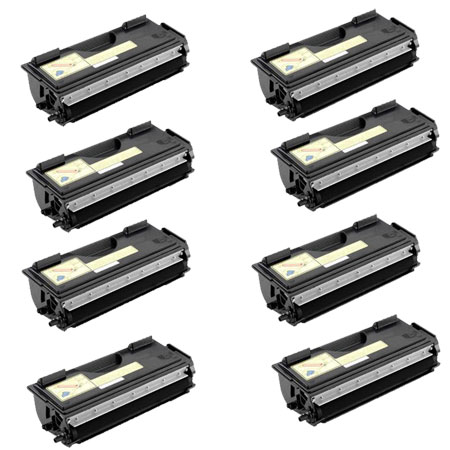 999inks Compatible Eight Pack Brother TN7600 Black High Capacity Laser Toner Cartridges