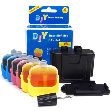 999inks Compatible Colour Canon DIY CL-41/51 Smart Refilling Kit