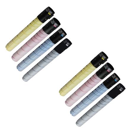 999inks Compatible Multipack Konica Minolta TN321K/Y 2 Full Sets Laser Toner Cartridges