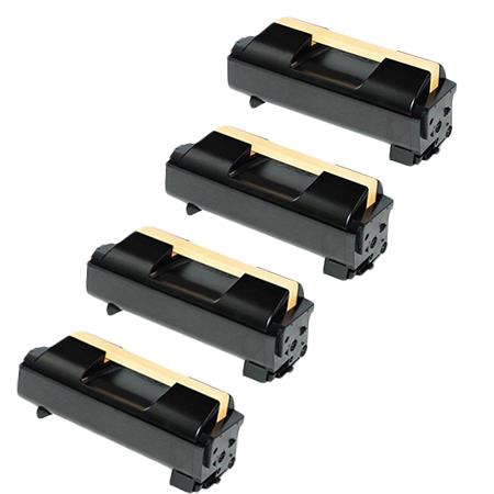 999inks Compatible Quad Pack Xerox 106R01535 Black High Capacity Laser Toner Cartridges