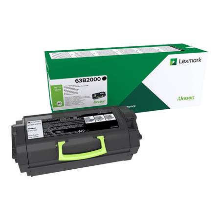 Lexmark 63B2000 Black Original Standard Capacity Toner Cartridge