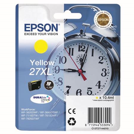 Epson 27XL (T2714) Yellow Original High Capacity Ink Cartridge