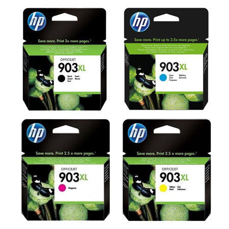 HP 903XL/3HZ51AE Full Set Original High Capacity Inkjet Printer Cartridges
