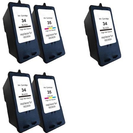 999inks Compatible Multipack Lexmark 34/35 2 Full Sets + 1 Extra Black Inkjet Printer Cartridges