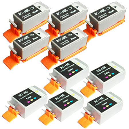 999inks Compatible Five pack Canon BCI-15K and BCI-16C 5 Full Sets Inkjet Printer Cartridges
