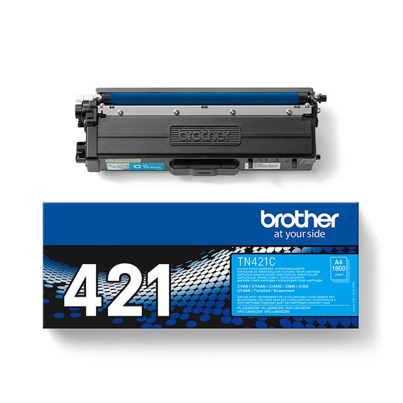 Brother TN421C Cyan Original Standard Capacity Toner Cartridge