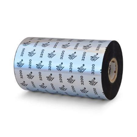 Zebra 03200BK13145 Original Wax/Resin Printer Ribbon 3200 (131mm x 450m)