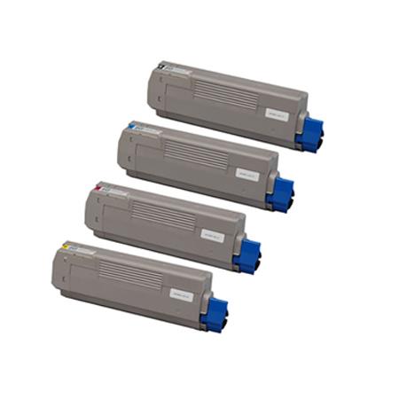 999inks Compatible Multipack Oki 46490605/08BK/Y 1 Full Set High Capacity Laser Toner Cartridges