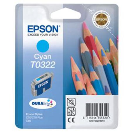 Epson T0322 Cyan Original Ink Cartridge (Pencil) (T032240)