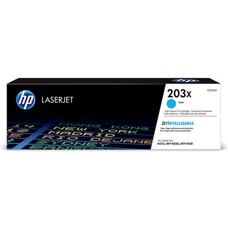 HP 203X Cyan Original High Capacity Toner Cartridge (CF541X)