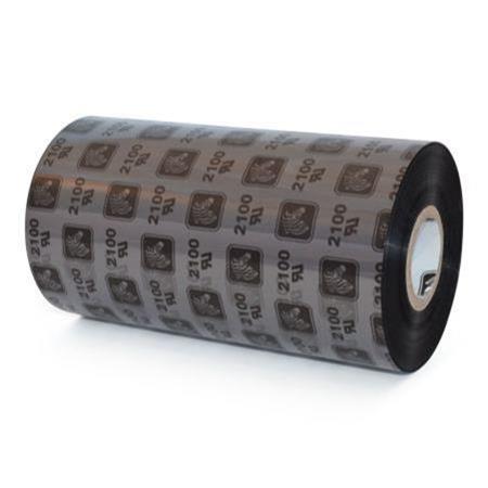 Zebra 02100BK13145 Original Wax Printer Ribbon 2100 (131mm x 450m)
