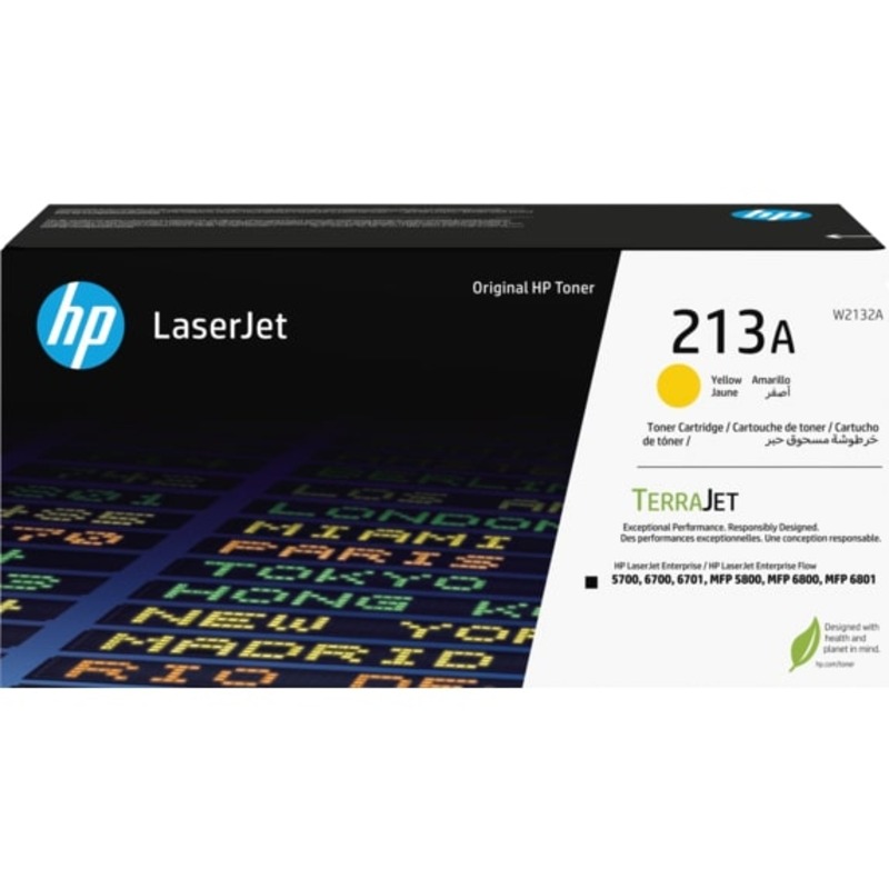 HP 213A (W2132A) Yellow Original Standard Capacity Toner Cartridge