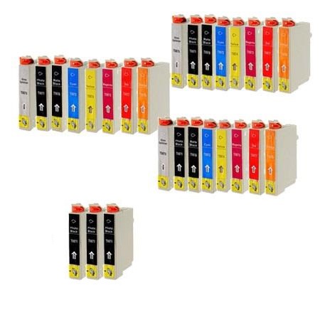 999inks Compatible Multipack Epson T0870/879 3 Full Sets + 3 FREE Black Inkjet Printer Cartridges