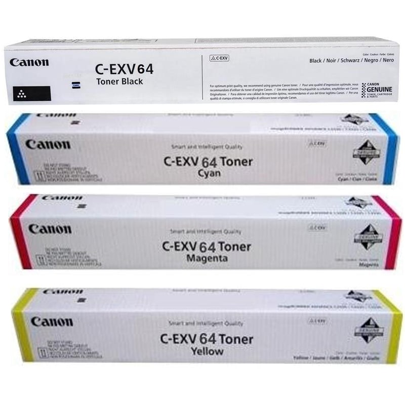 Canon C-EXV64 Full Set Original Laser Toner Cartridges
