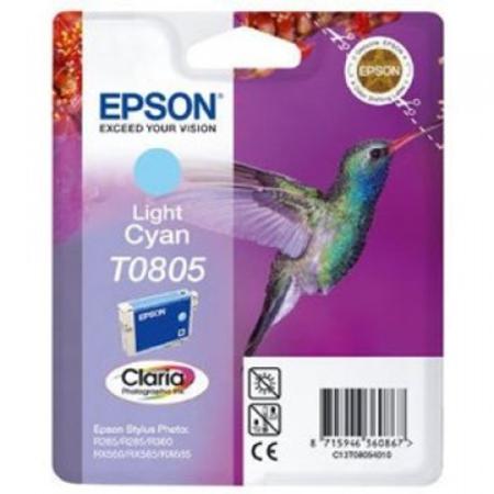 Epson T0805 Light Cyan Original Ink Cartridge (Hummingbird) (T080540)