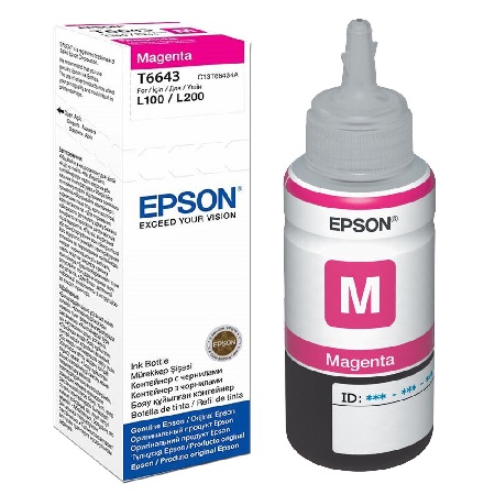 Epson T6643 Magenta Original Ink Bottle (C13T664340)