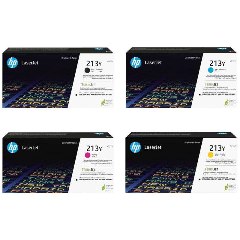HP 213Y Full Set Original Extra High Capacity Toner Cartridges