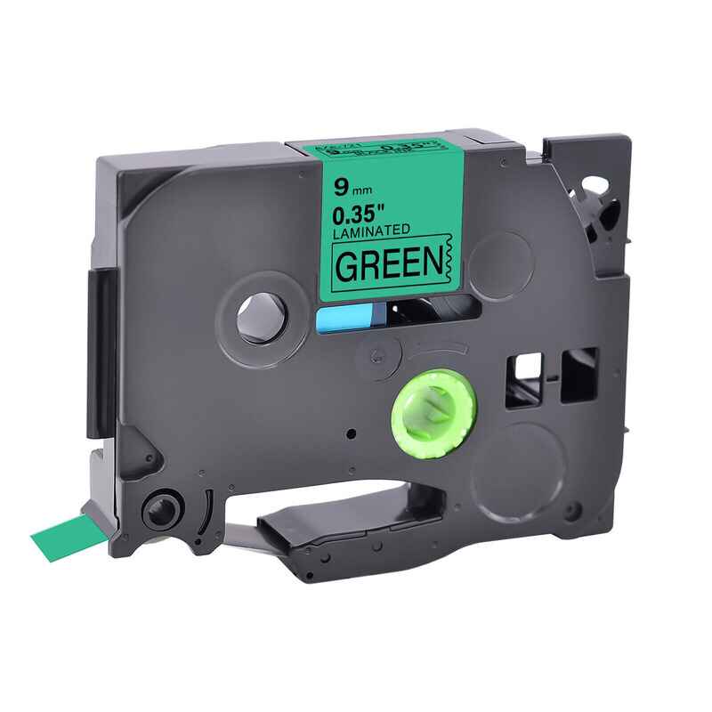 999inks Compatible Brother TZe-721 P-Touch Label Tape ( 9mm x 8m) Black On Green