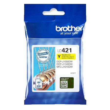 Brother LC421Y Yellow Original Standard Capacity Ink Cartridge