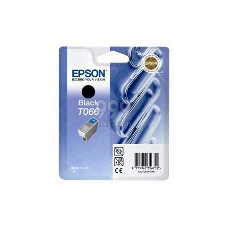 Epson T066 Black Original Ink Cartridge (Paperclip) (T066140)