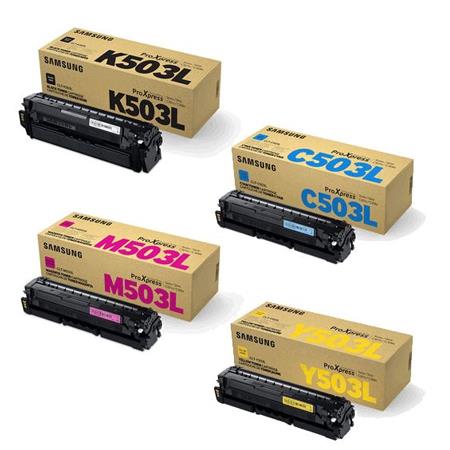 Samsung CLT-503L Full Set Original Laser Toner Cartridges