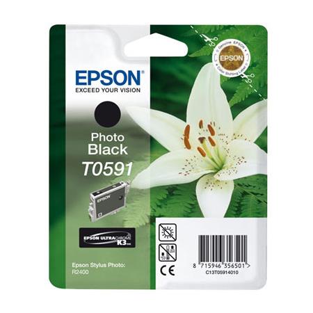 Epson T0591 Photo Black Original Ink Cartridge (Lily) (T059140)