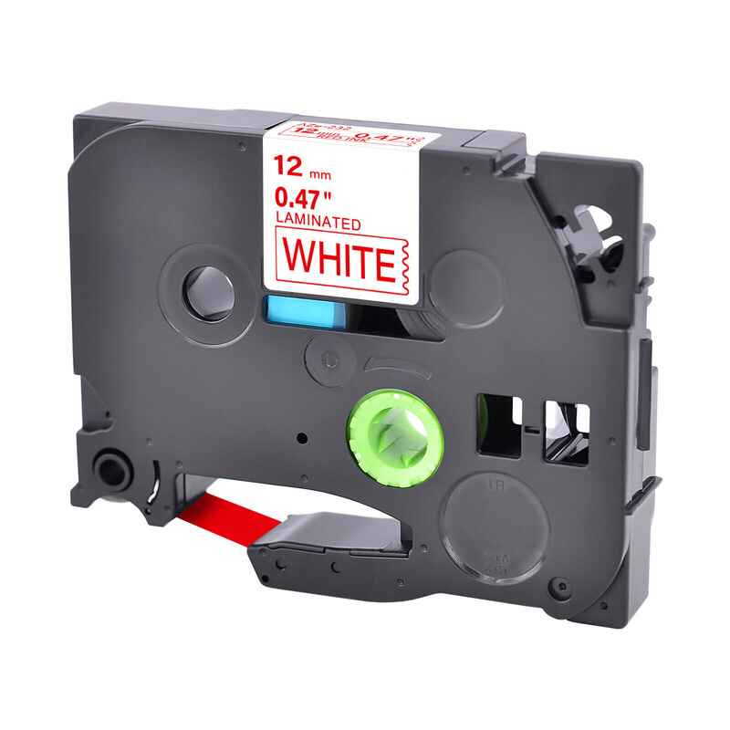 999inks Compatible Brother TZe-232 P-Touch Label Tape (12mm x 8m) Red On White