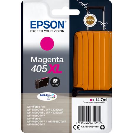 Epson 405XL (T05H340) Magenta Original DURABrite Ultra High Capacity Ink Cartridge (Suitcase)