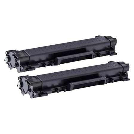 999inks Compatible Twin Pack Brother TN2410 Black Standard Capacity Laser Toner Cartridges