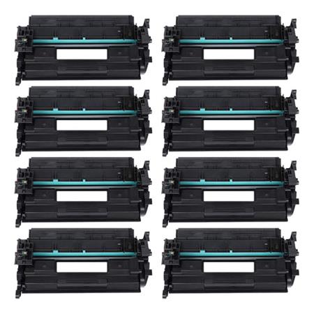 999inks Compatible Eight Pack Canon 057 Black Laser Toner Cartridges
