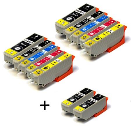 999inks Compatible Multipack Epson T2621 2 Full Sets + 2 FREE Black Inkjet Printer Cartridges