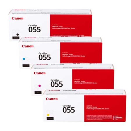Canon 055 Full Set Standard Capacity Original Laser Toner Cartridges