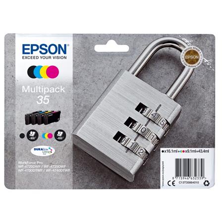 Epson 35 (T3586) Original DURABrite Ultra Standard Capacity Multipack (Padlock)