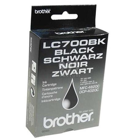Brother LC700BK Black Original Printer Ink Cartridge (LC-700BK)