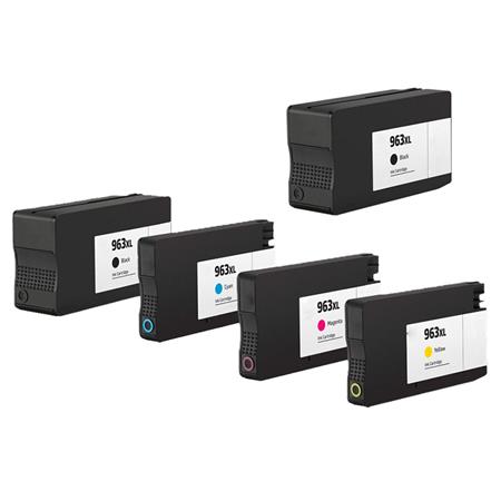 999inks Compatible Multipack HP 963XL 1 Full Set + 1 Extra Black Inkjet Printer Cartridges