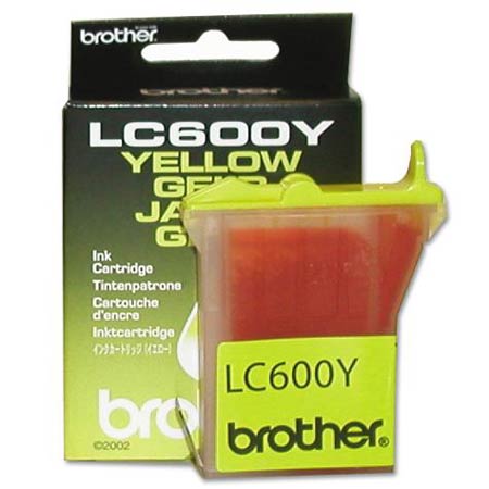 Brother LC600Y Yellow Original Printer Ink Cartridge (LC-600Y)
