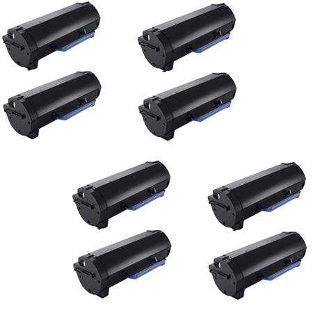999inks Compatible Eight Pack Dell 593-11188 Black Extra High Capacity Laser Toner Cartridges