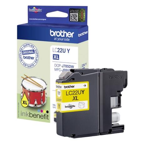 Brother LC22UY Yellow Original Ink Cartridge