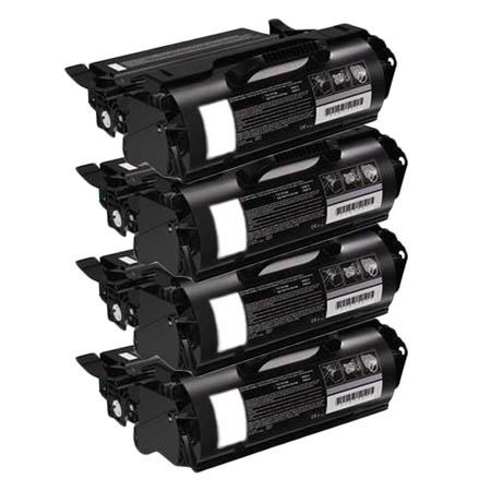 999inks Compatible Quad Pack Dell 593-11049 Black High Capacity Laser Toner Cartridges