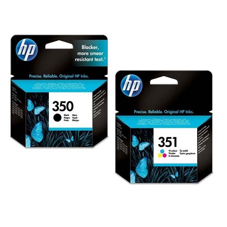 HP 350/351 (SD412EE) Full Set Original Standard Capacity Inkjet Printer Cartridges
