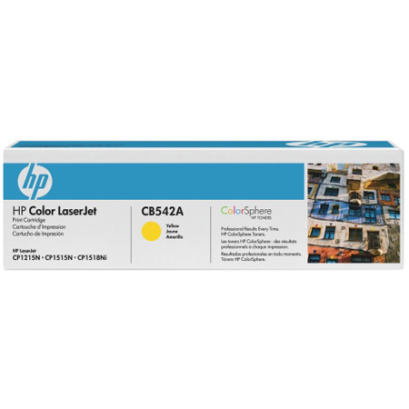 HP Colour LaserJet 125A Yellow Original Print Cartridge with ColourSphere Toner (CB542A)