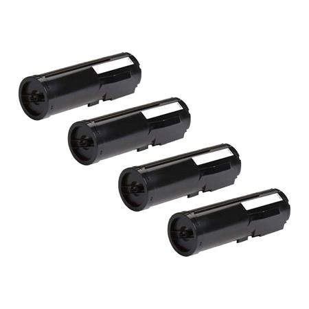 999inks Compatible Quad Pack Xerox 106R03584 Black Extra High Capacity Laser Toner Cartridges