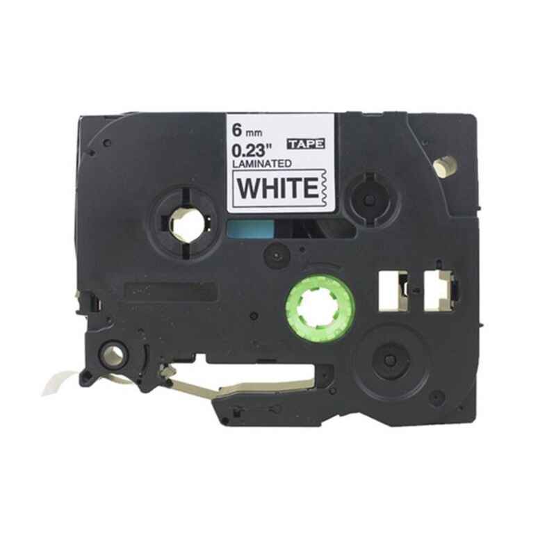 999inks Compatible Brother TZe211 P-Touch Label Tape - 1/4 x 26 ft (6mm x 8mm) Black on Clear