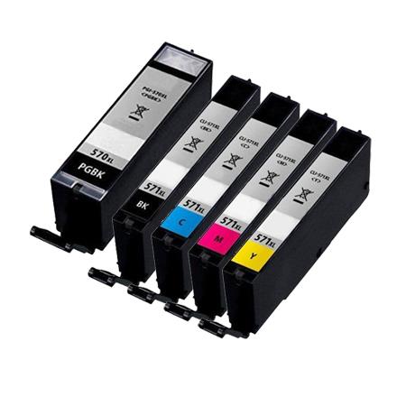 999inks Compatible Multipack Canon PGI-570XLPGB and CLI-571XLBK/C/M/Y 1 Full Set Inkjet Printer Cartridges