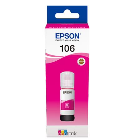 Epson 106 Magenta Original Ecotank Ink Bottle (C13T00R340)