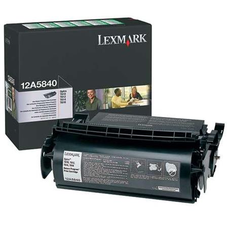 Lexmark 12A5840 Black Original Prebate Standard Capacity Toner Cartridge